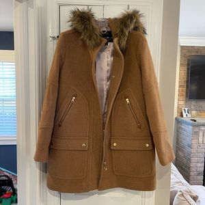 J.Crew Chateau Parka in Italian Stadium-Cloth (Color: Heather Acorn)